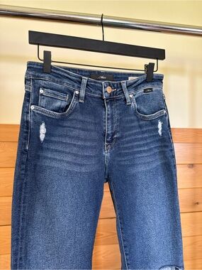 Mavi High Rise Crop Flare Jeans